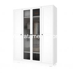 Steel Wardrobe 4 Doors - ACTIV MALDIVES LP 400 A / White 